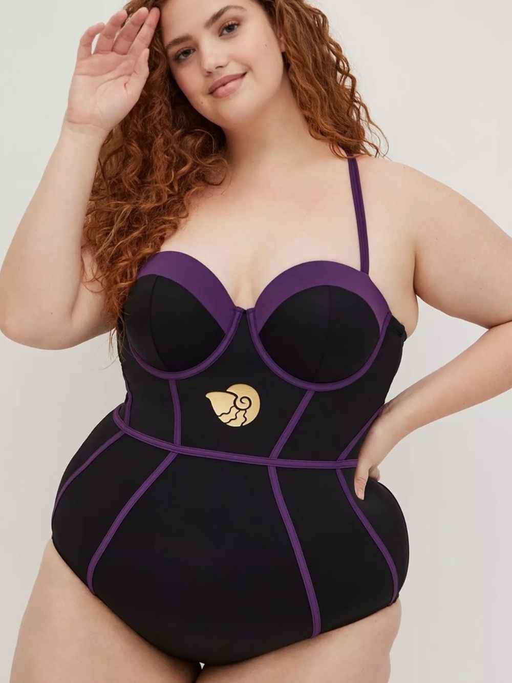 TORRID DISNEY LITTLE MERMAID ONEPIECE SWIMSUIT URSULA - Plus Size 3X (D/DD)
